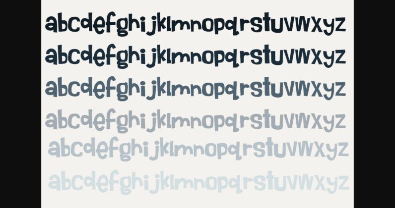 Right Side Up Font Poster 7