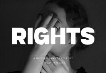 Rights Font Poster 1