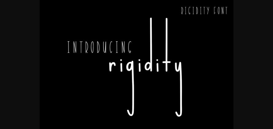Rigidity Font Poster 3
