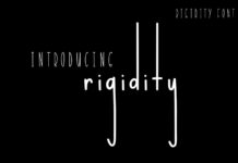 Rigidity Font Poster 1