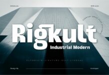 Rigkult Font Poster 1