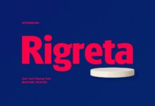 Rigreta Font Poster 1