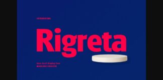 Rigreta Font Poster 1