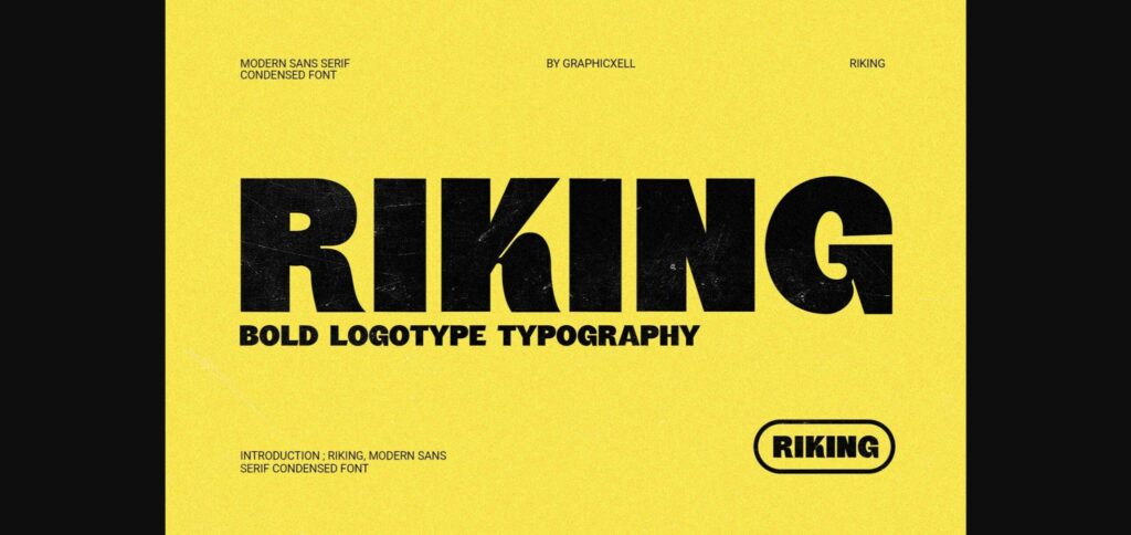 Riking Font Poster 3