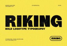 Riking Font Poster 1
