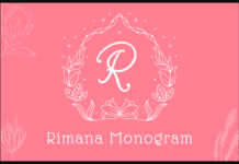 Rimana Monogram Font Poster 1