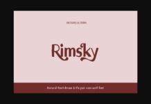 Rimsky Font Poster 1