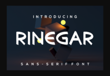 Rinegar Font Rinegar Font Poster 1