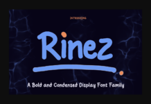 Rinez Font Poster 1