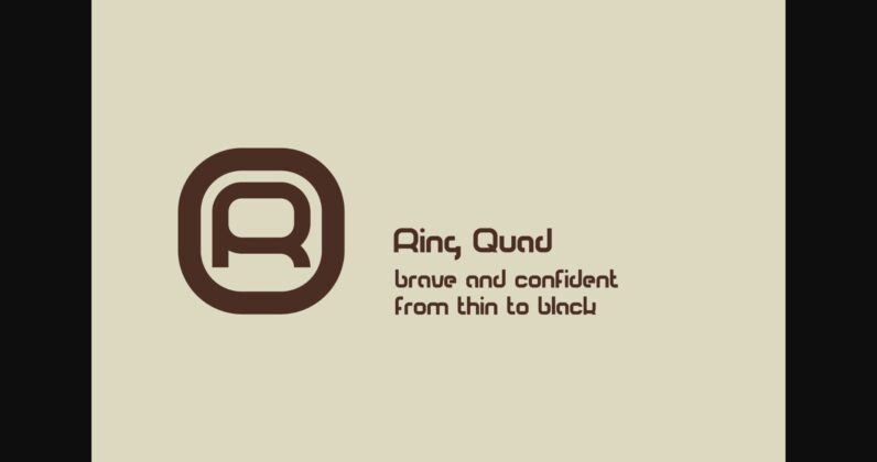 Ring Quad Font Poster 5