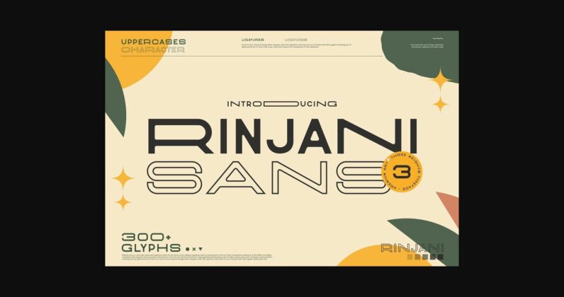 Rinjani Sans Font Poster 3