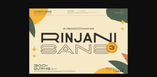 Rinjani Sans Font Poster 1