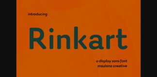 Rinkart Font Poster 1