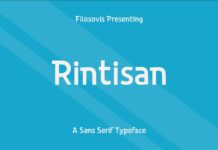 Rintisan Font Poster 1