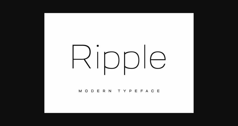 Ripple Font Poster 3