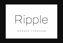 Ripple Font Poster 1