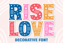 Rise Love Font Poster 1