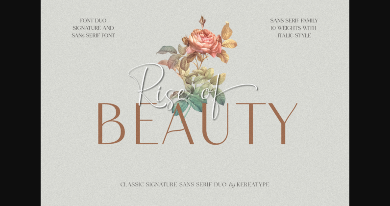 Rise of Beauty Duo Font Poster 3