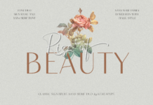 Rise of Beauty Duo Font Rise of Beauty Duo Font Poster 1