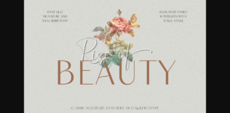 Rise of Beauty Duo Font Poster 1