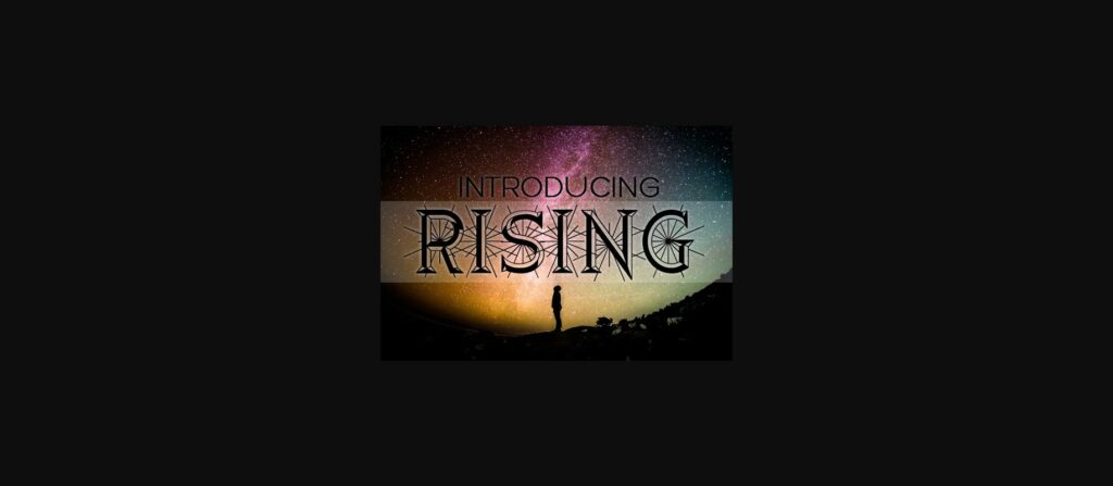 Rising Font Poster 3