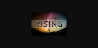 Rising Font Poster 1