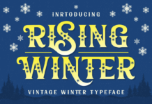 Rising Winter Font Poster 1