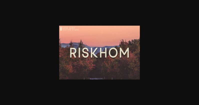 Riskhom Font Poster 3