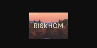 Riskhom Font Poster 1