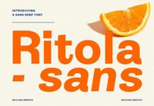 Ritola Sans Font Poster 1