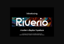 Riverio Font Poster 1