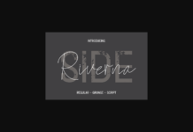 Riverna Side Font Poster 1