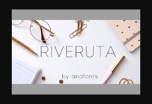 Riveruta Font Poster 1