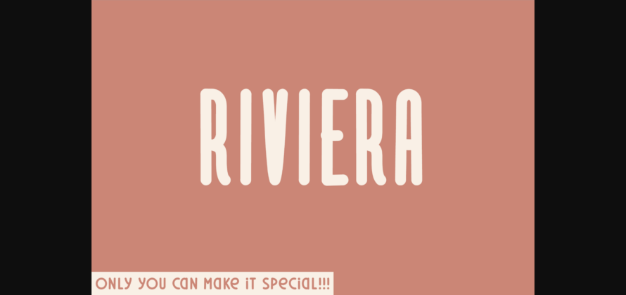 Riviera Font Poster 3