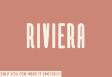 Riviera Font Poster 1