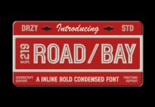 Roadbay Inline Bold Condensed Font Poster 1