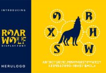 Roar Wolf Font Poster 1