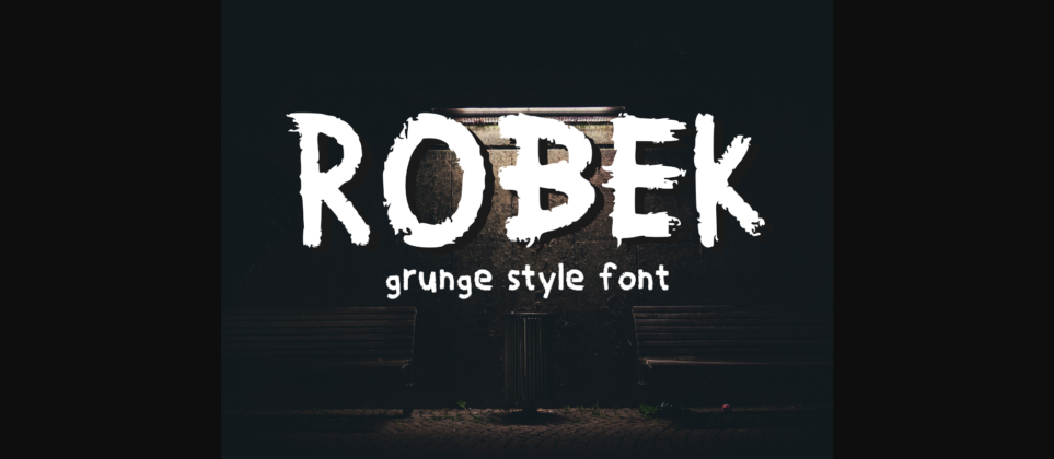 Robek Font Poster 3