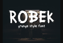 Robek Font Poster 1