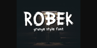 Robek Font Poster 1