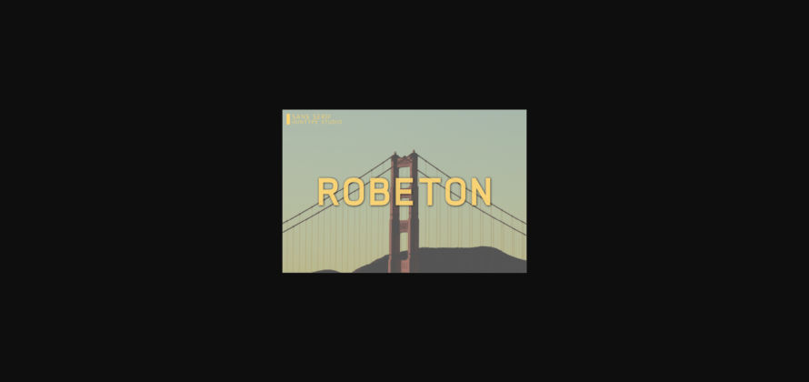 Robeton Font Poster 3