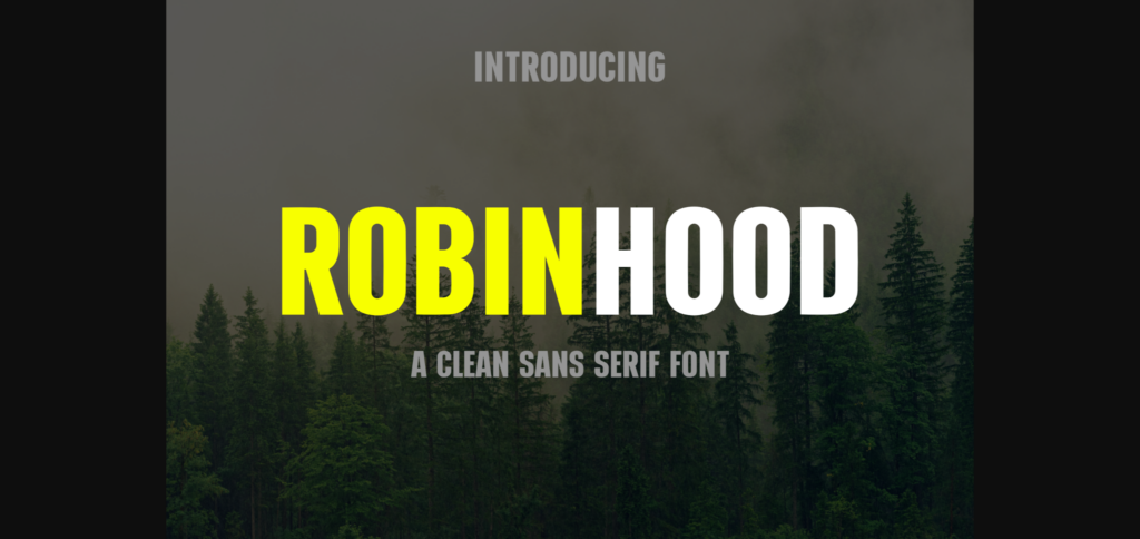 Robinhood Font Poster 3