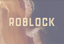 Roblock Font Poster 1