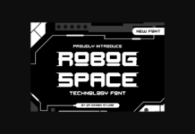 Robog Space Font Poster 1