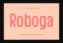 Roboga Font Poster 1