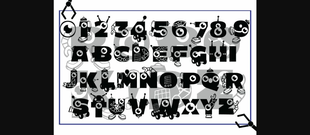 Robokidz Font Poster 2