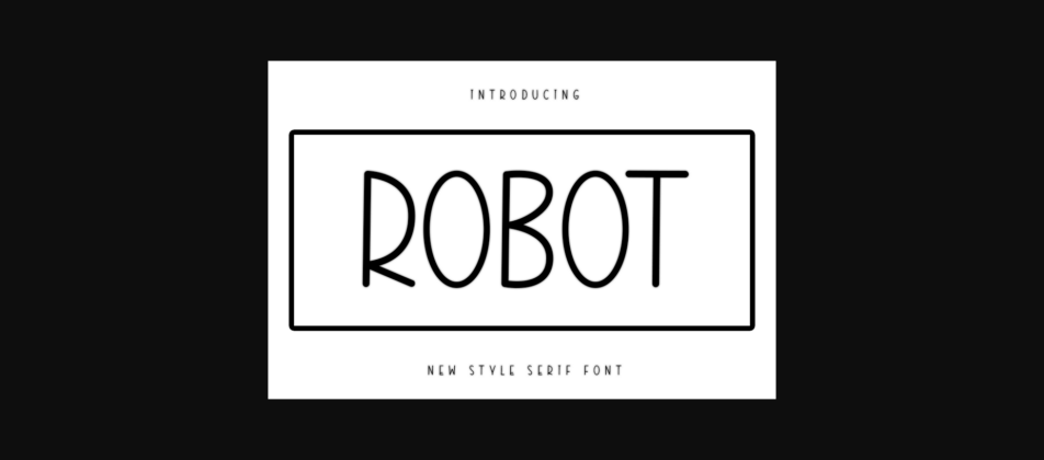 Robot Font Poster 3