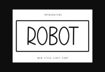 Robot Font Poster 1