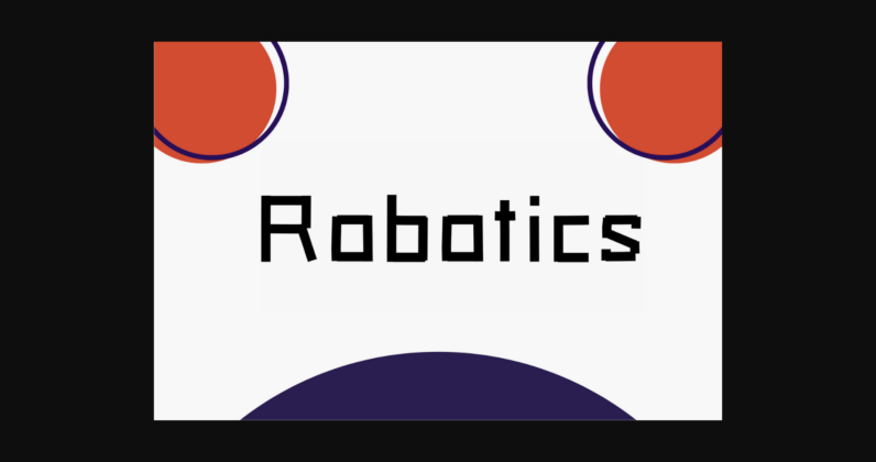 Robotics Font Poster 3