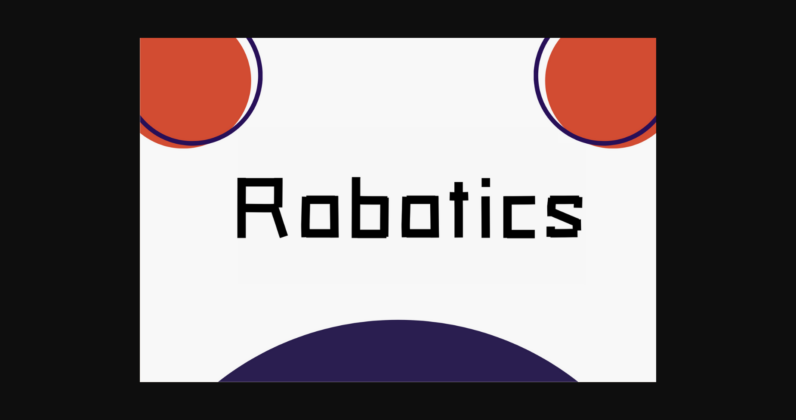 Robotics Font Poster 1